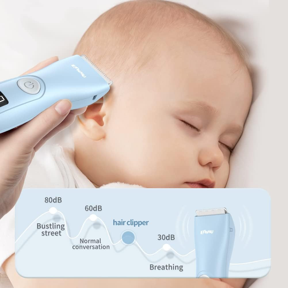Baby Hair Clippers, Professional Quiet Hair Trimmer for Kids and Toddler, Wat…