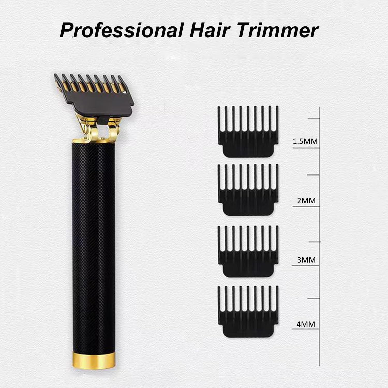 Professional Cordless Hair Clipper and Trimmer for Men Rechargeable Beard Shaver