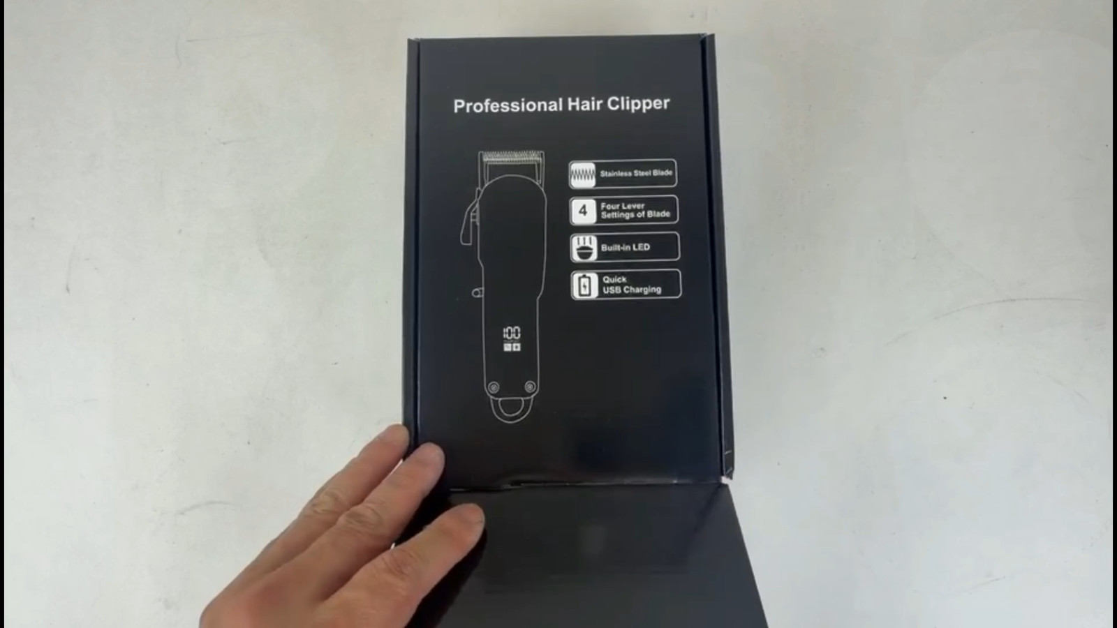 Professional Hair Clippers Trimmer Mens Barber Hair Cutting kit Machine Cordless