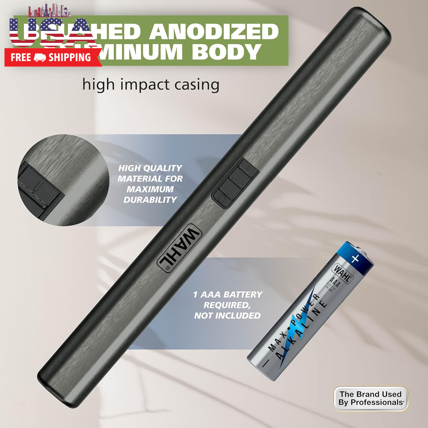 Micro Groomsman Battery Personal Trimmer for Hygienic Grooming with Rinseable, I