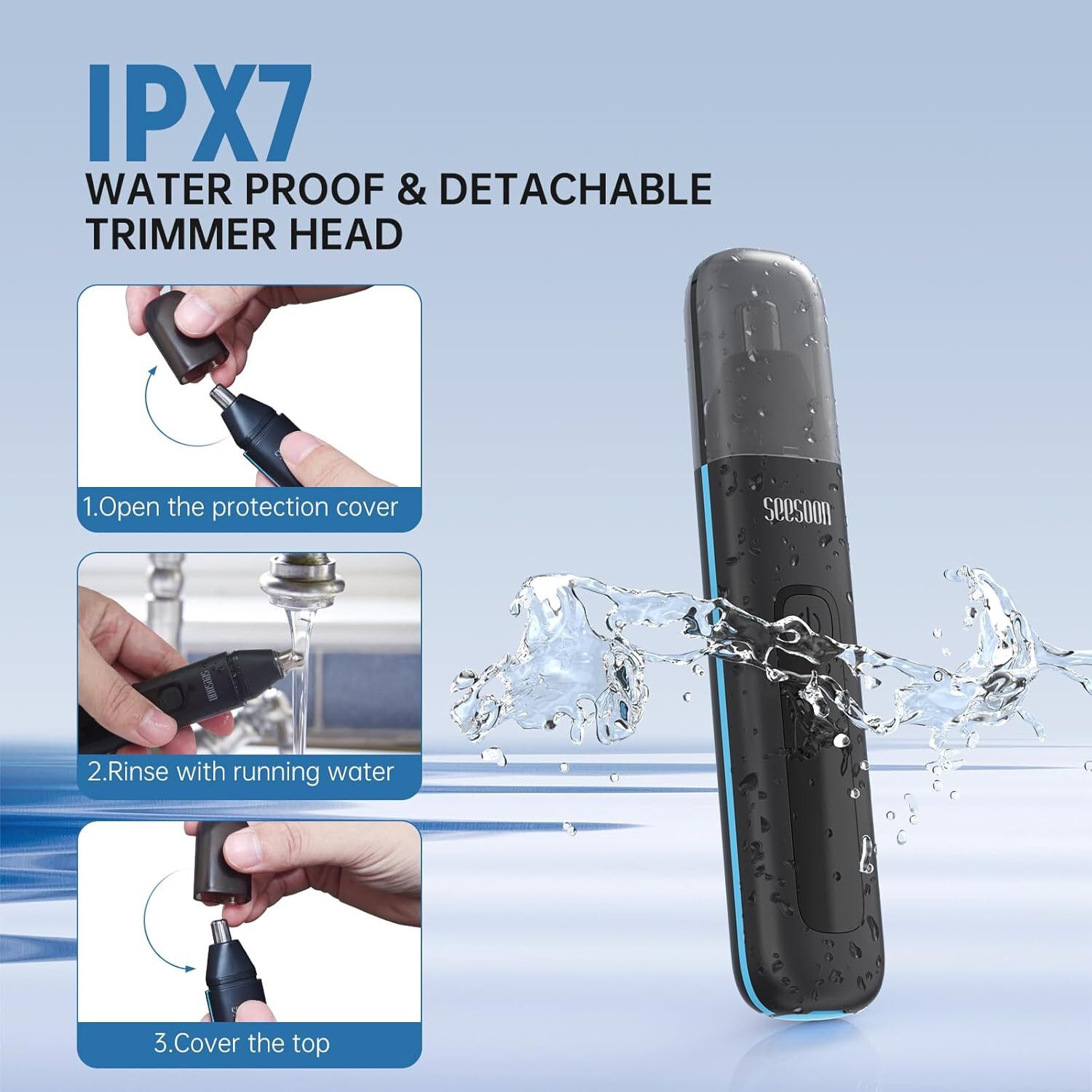Nose Hair Trimmer for Men – 2024 Professional Painless Ear Hair Trimmer