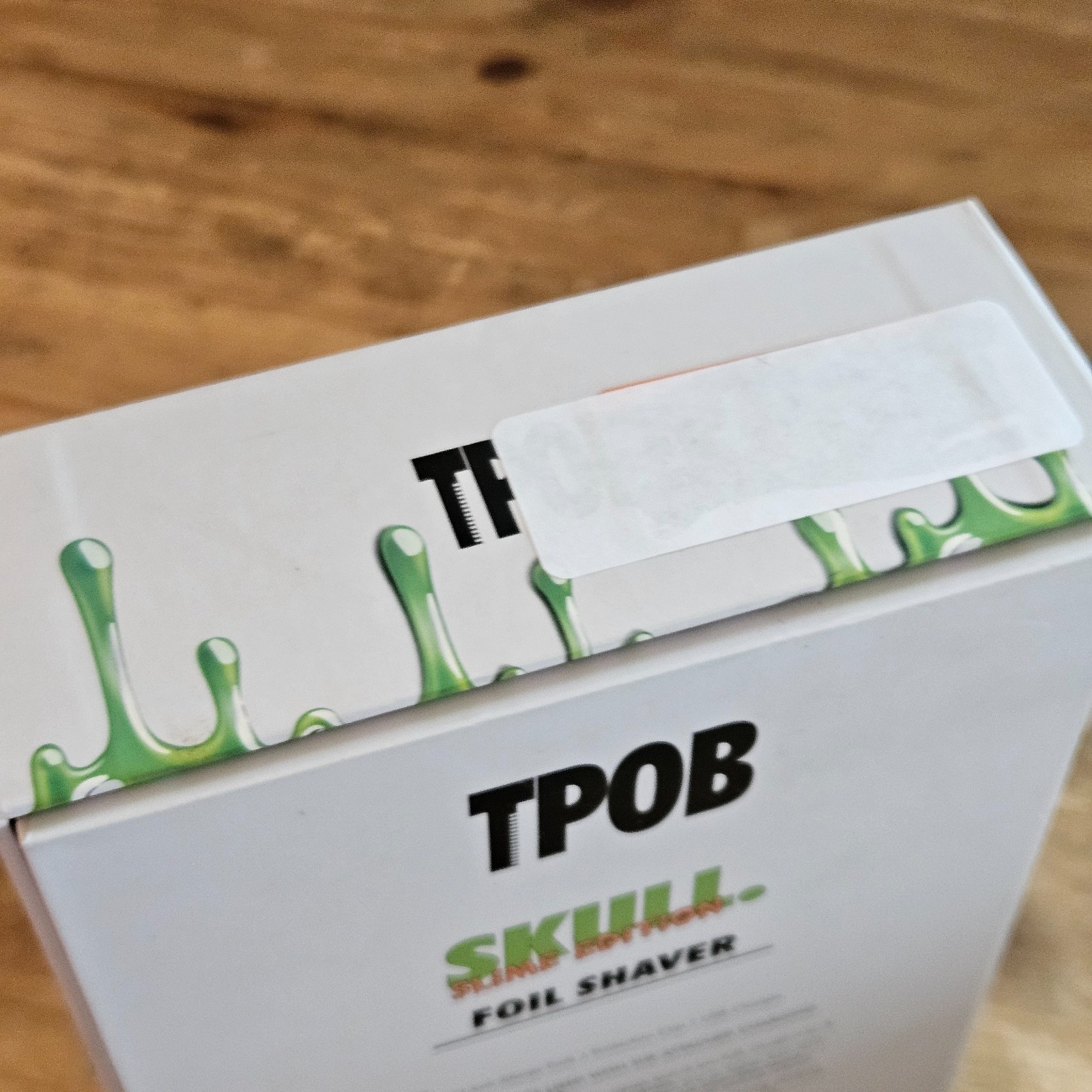 TPOB SKULL Slime Green Black Foil Head Unisex Trimmer USB Charging Face Head