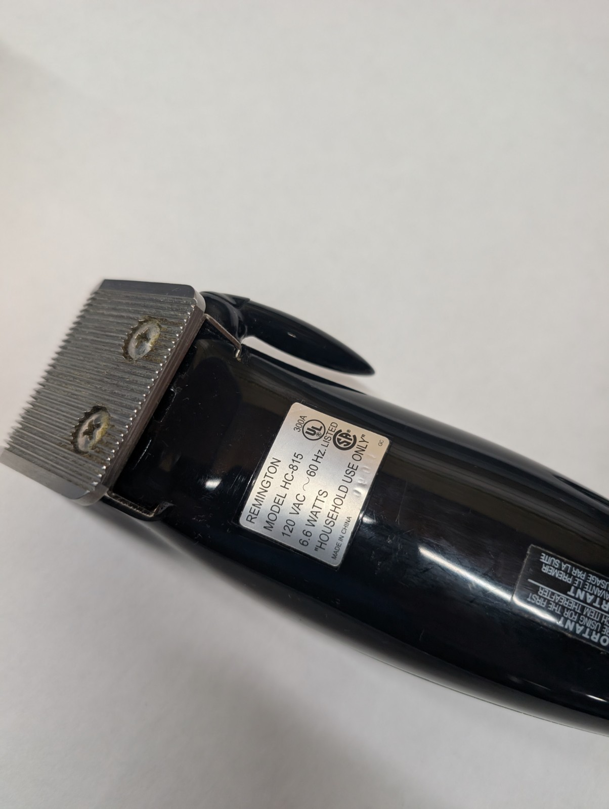 REMINGTON Precision HC-815 Electric Hair Clippers