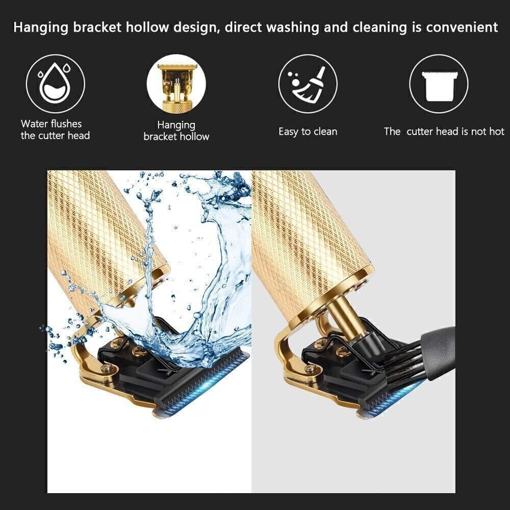 Professional Hair Clippers Trimmer Cutting Beard Cordless Barber Shaving Machine