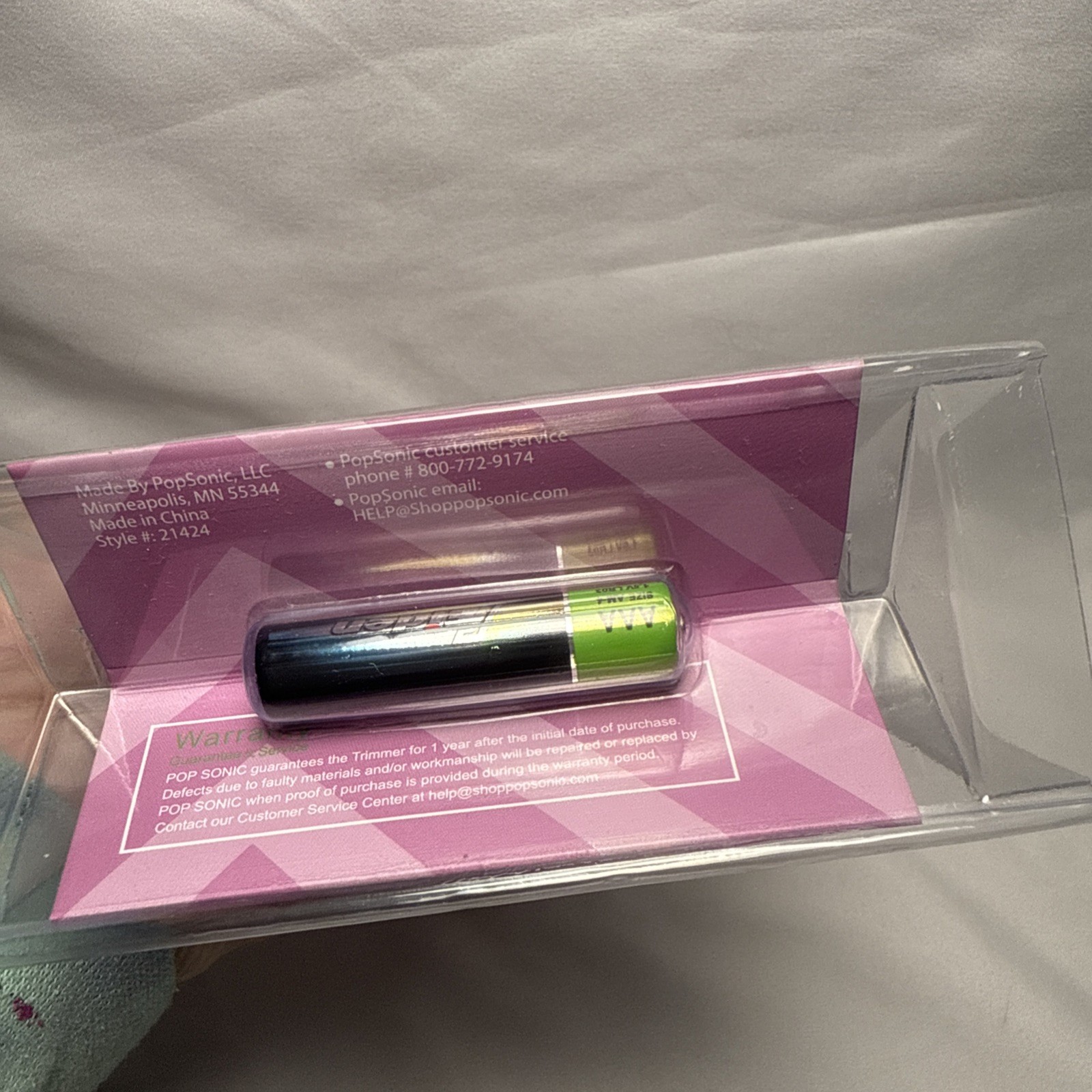 POP Sonic Trimmer Purple Flower NEW SEALED
