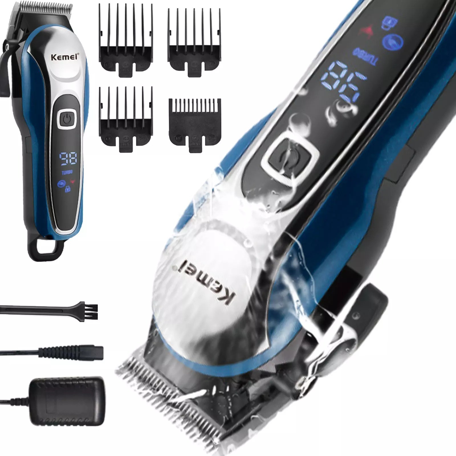 KEMEI Professional Hair Clipper, Trimmer, Beard Shaver Set for Men Rechargeable