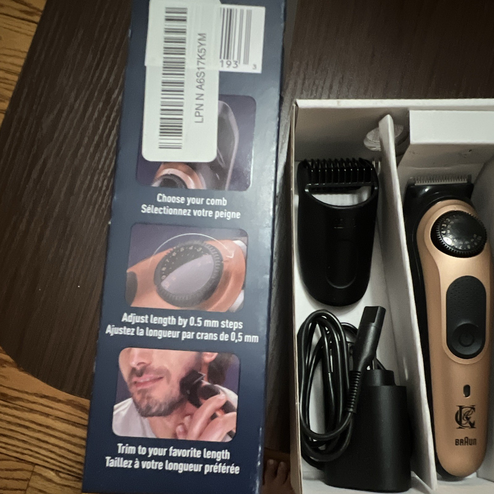 King C. Gillette Rechargeable Face Trimmer Beard Trimmer Pro Gold/Black