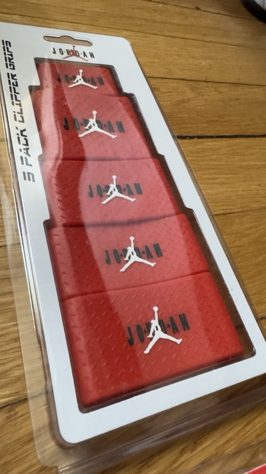 5 Pcs Barber Clipper Trimmer Shaver Grips Barber Tool Red