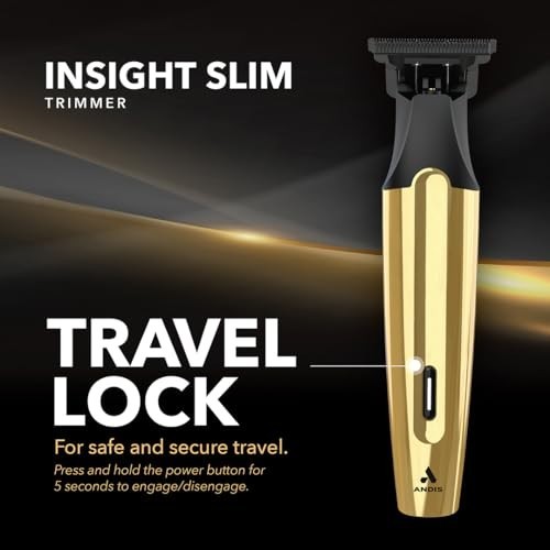 Andis Cordless Rotary Hair Trimmer Kit 9-Piece Gold