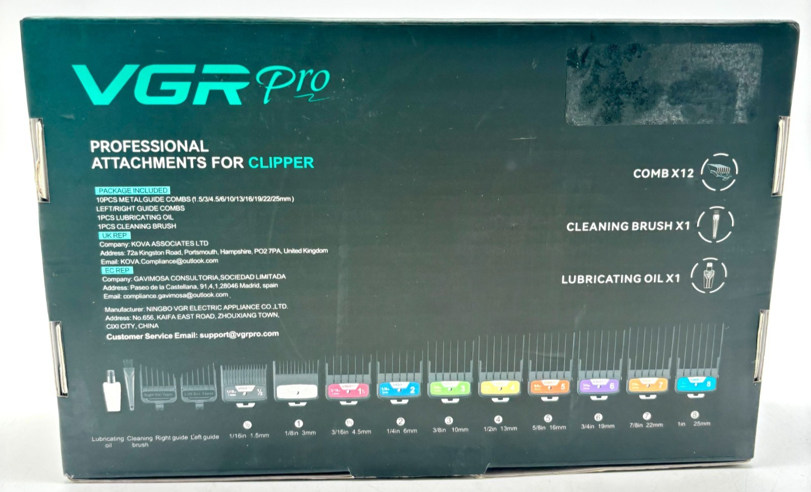VGR Pro V-G1 Attachments Set for Clipper Compatible with V-051, V-007 & V-886C