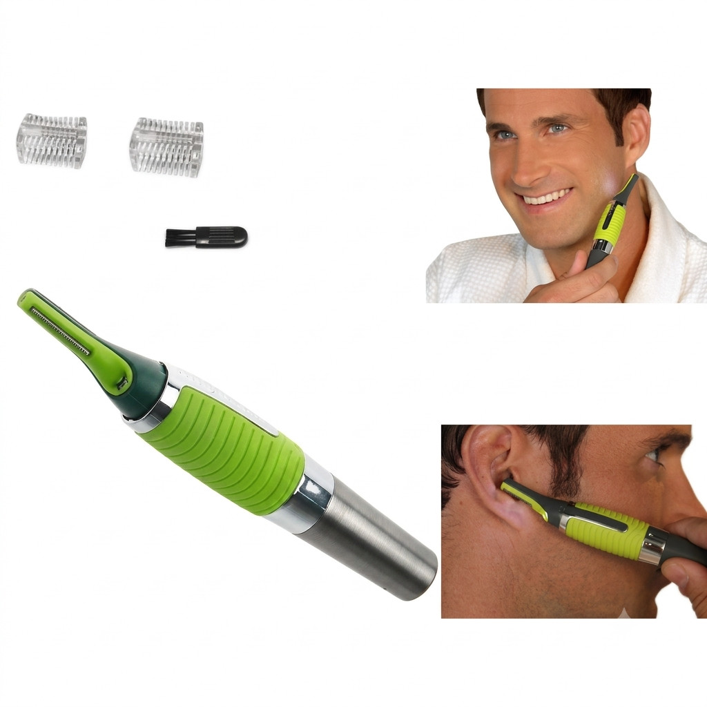 Men’s Nose Ear Hair Trimmer Eyebrow Beard Mustache Face Neck Grooming Clipper