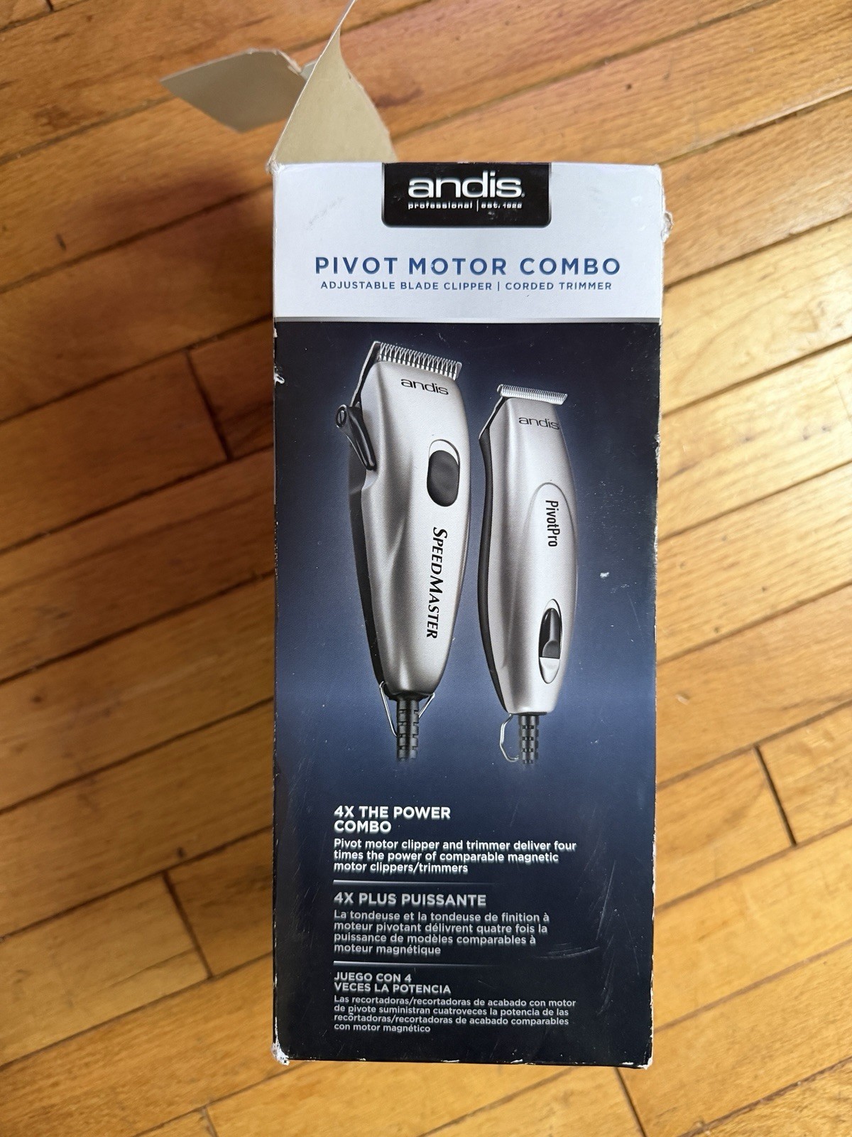 Andis Pivot Motor Combo #23965 Silver New Open Box As Pictured