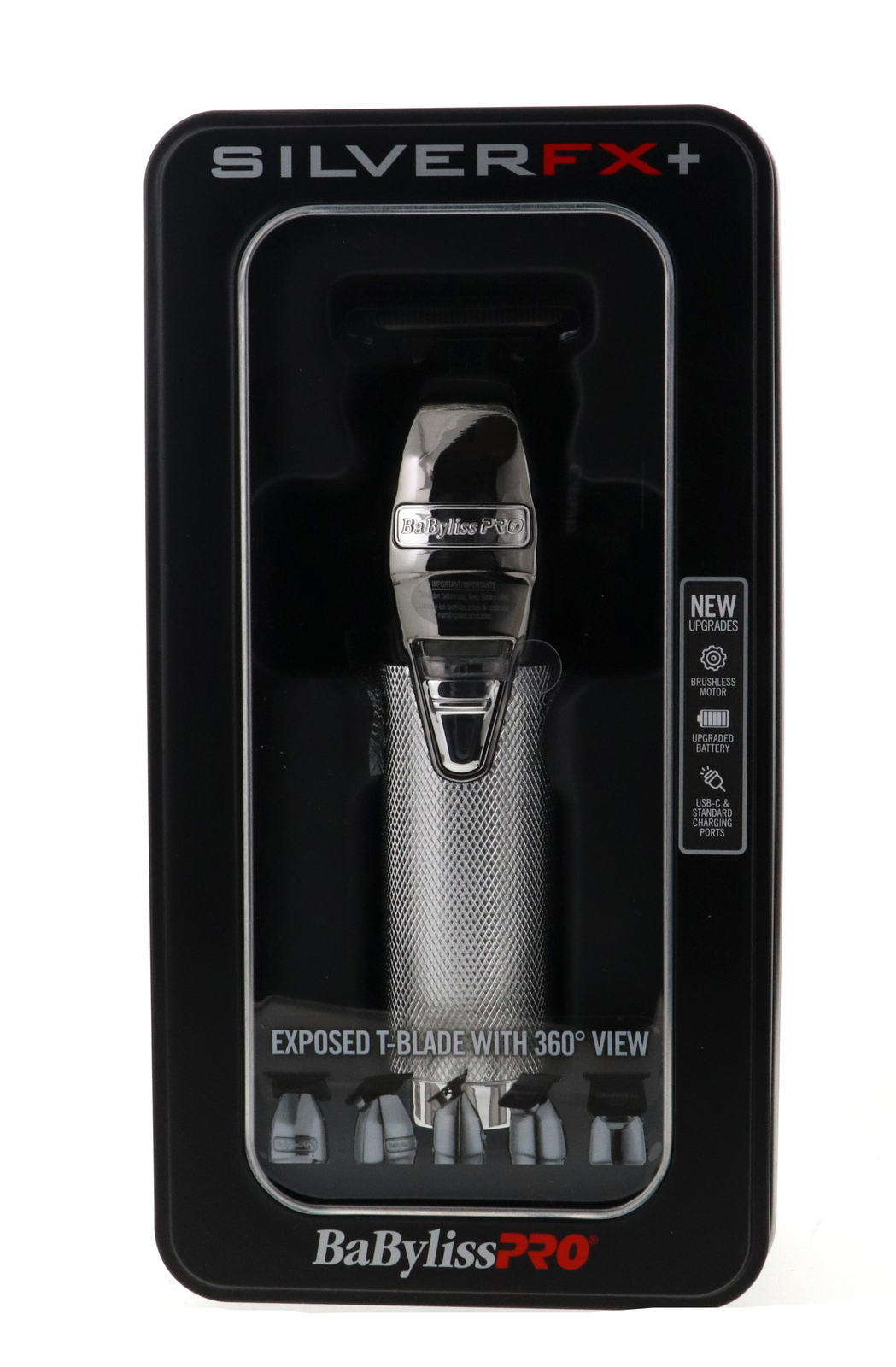 BaBylissPro SilverFX+ All-Metal Lithium Outlining Trimmer 2 Pack