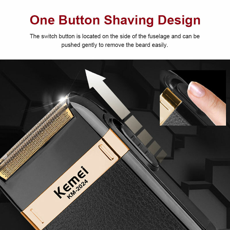 USB Electric Mini Shaver Razor Beard Barber Hair Clipper Trimmer Machine kemei