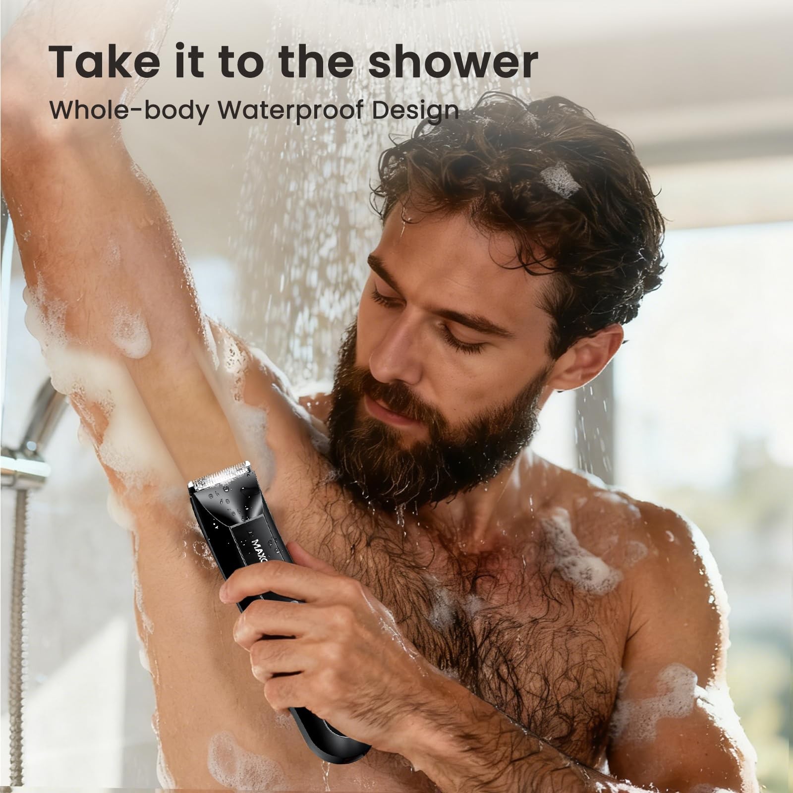 Manscape 3-In1 Body & Pubic Hair Trimmer for Men, IPX7 Waterproof Ball & Groi…