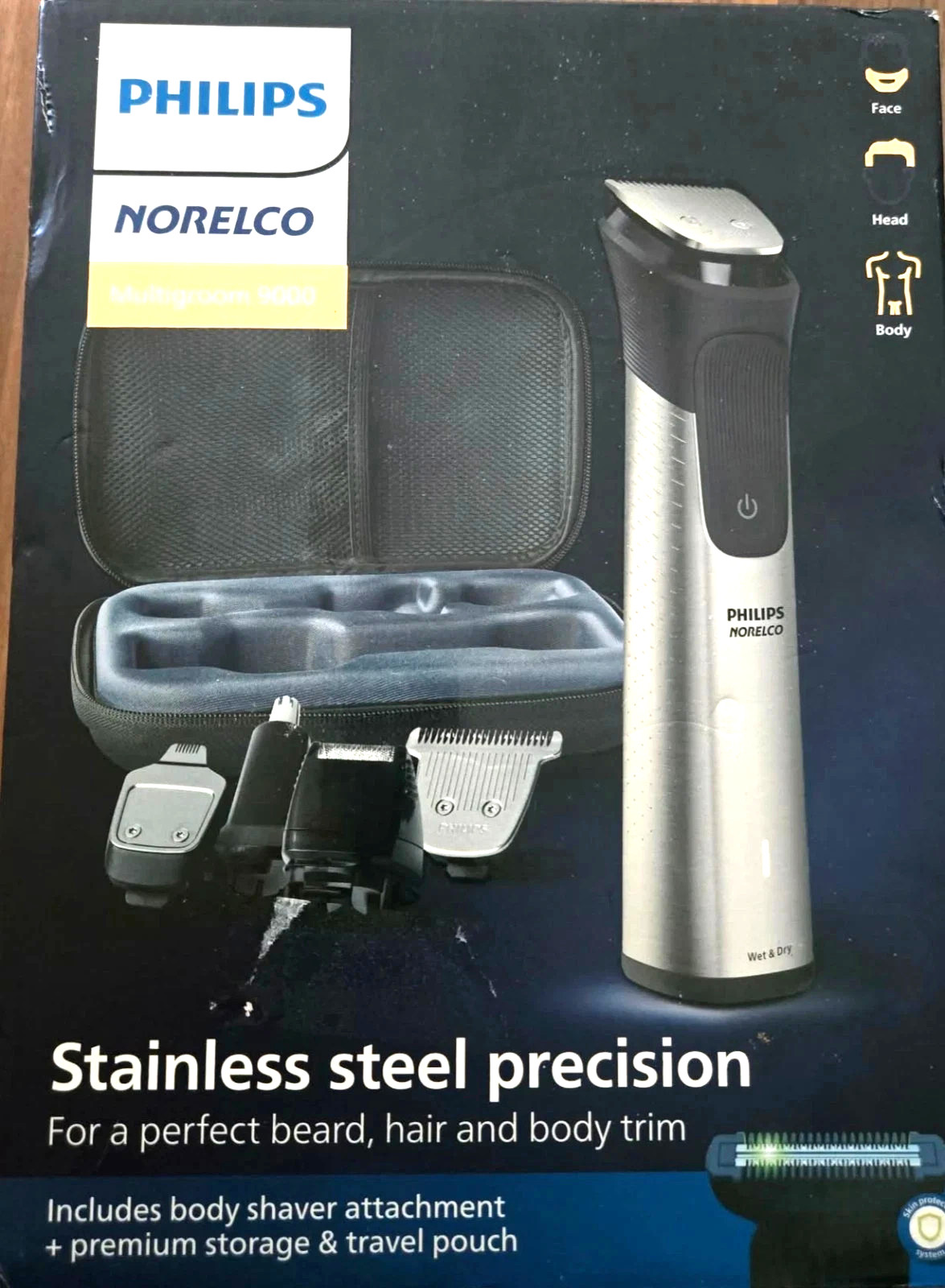 Philips Norelco Multigroom 9000 Trimmer (MG9510/60) – Open Box