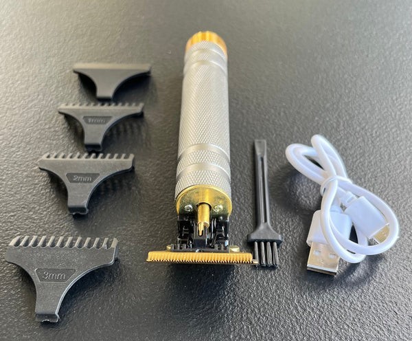 Vintage T9 Barbeador Gold Silver Beard Hair Trimmer Cutter Machine for Men