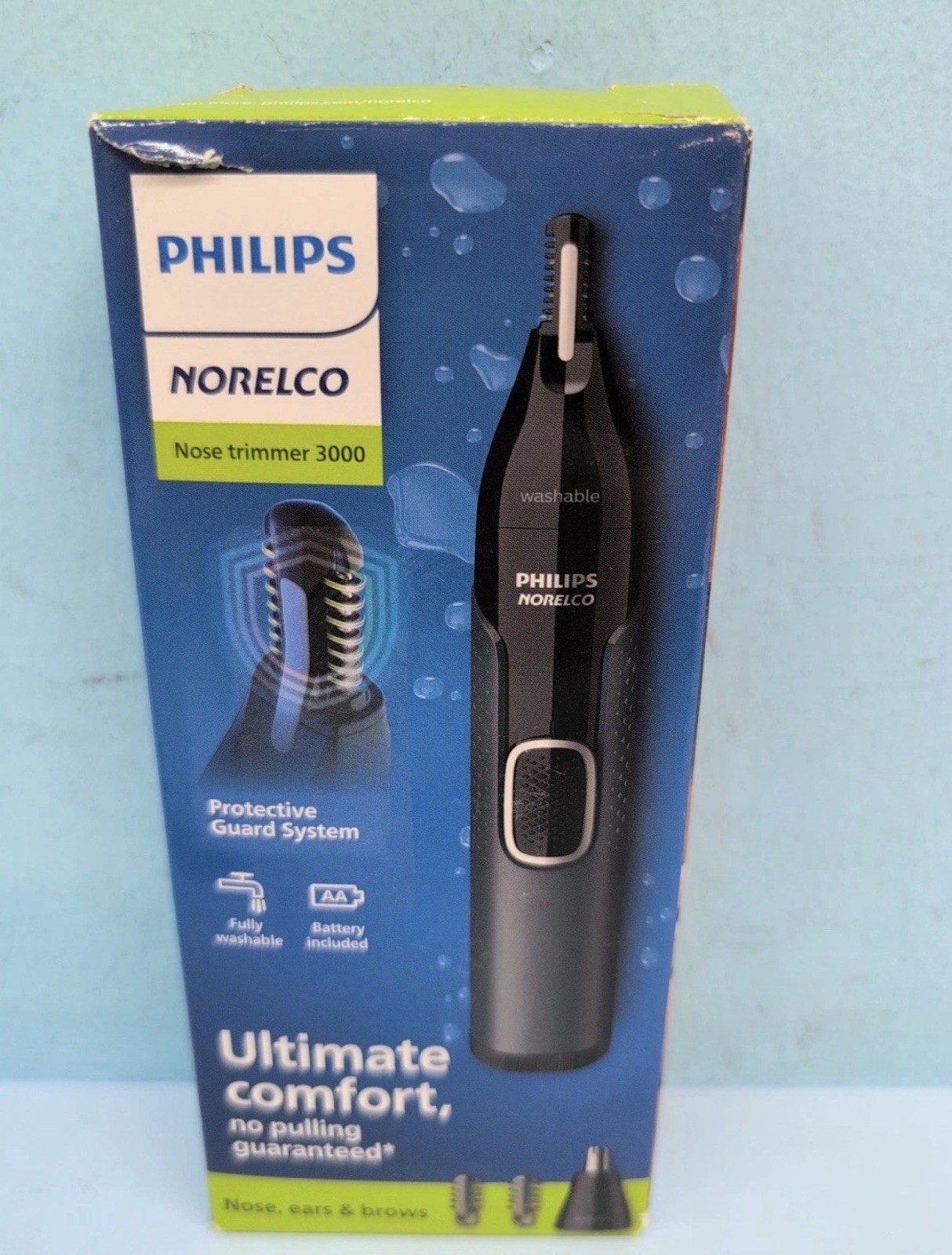 Philips Norelco Nose Trimmer 3000 NT3600 Nose Ear Eyebrow Trimmer Open Box