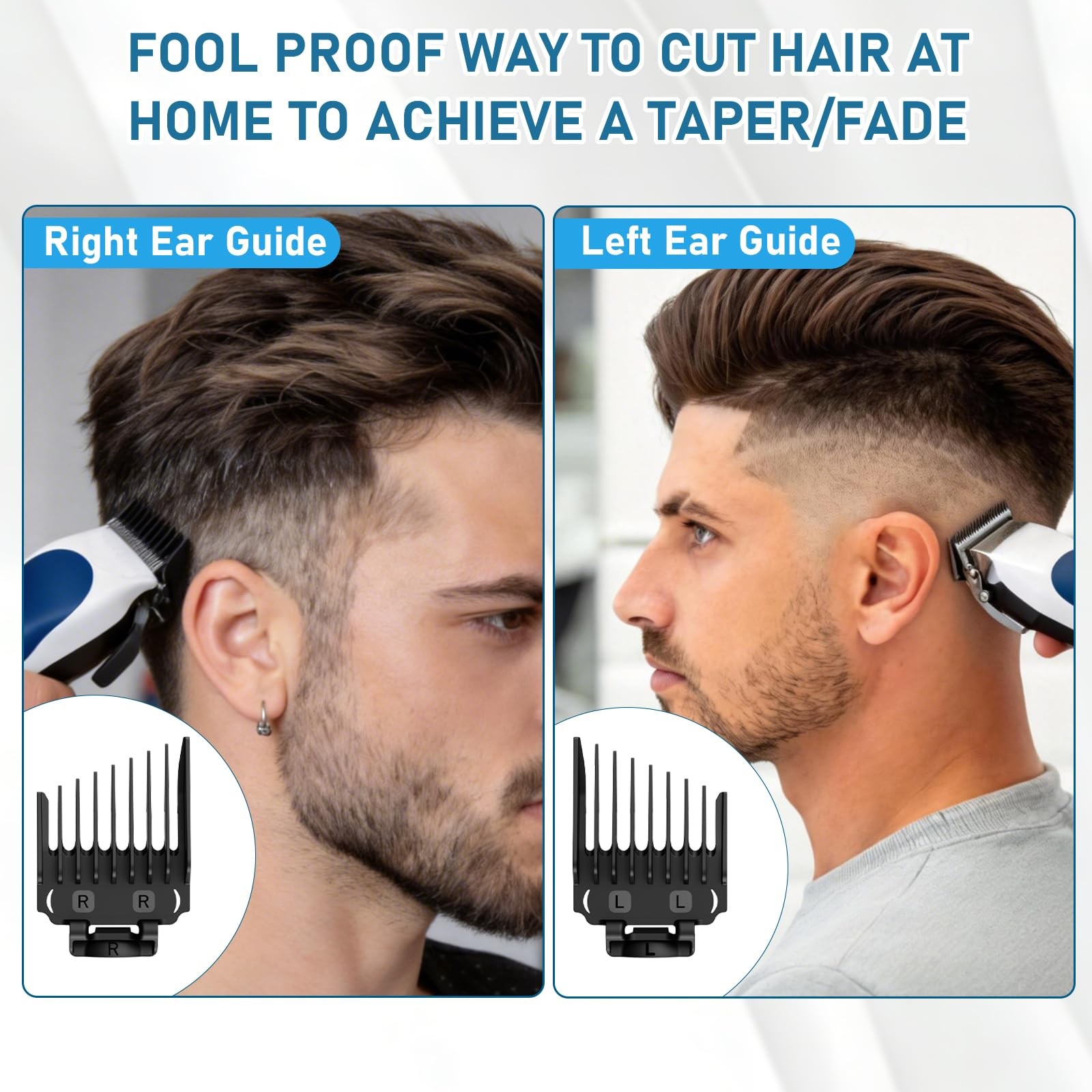 Hair Cutting Guards Set Organizer 1/161 Inch Barber Clipper Guide Combs 14 Pcs