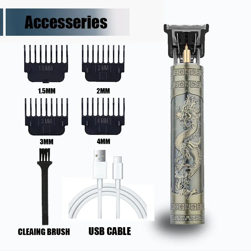 Professional Hair Clippers Trimmer Cutting Beard Cordless Barber Shaving Machine
