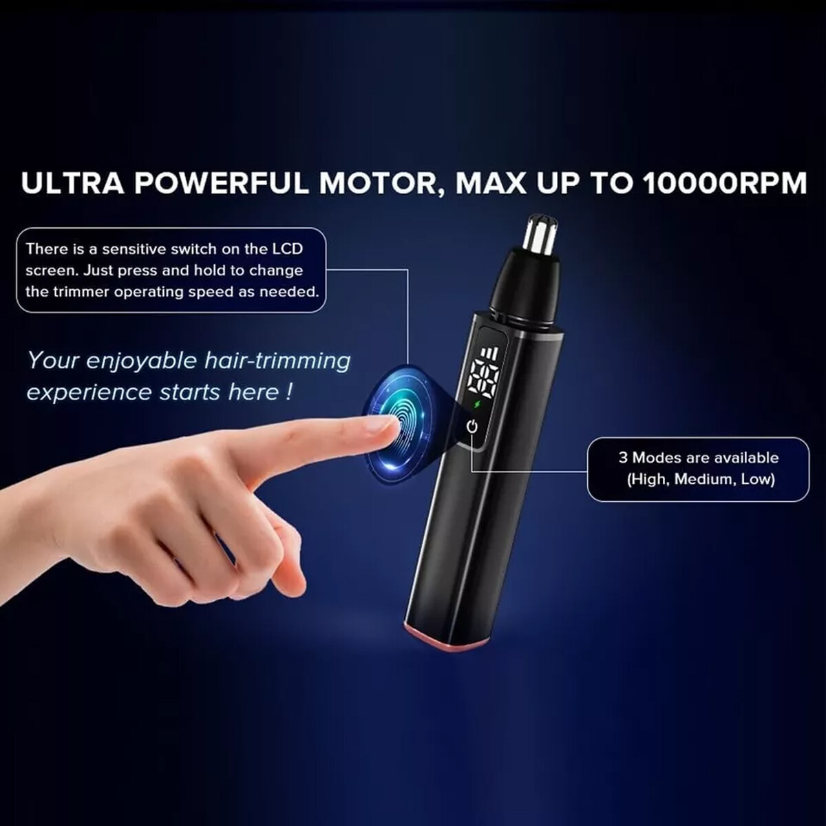 Nose Hair Trimmer for Men, 2024 Painless USB Rechargeable Nose Hair Trimmer