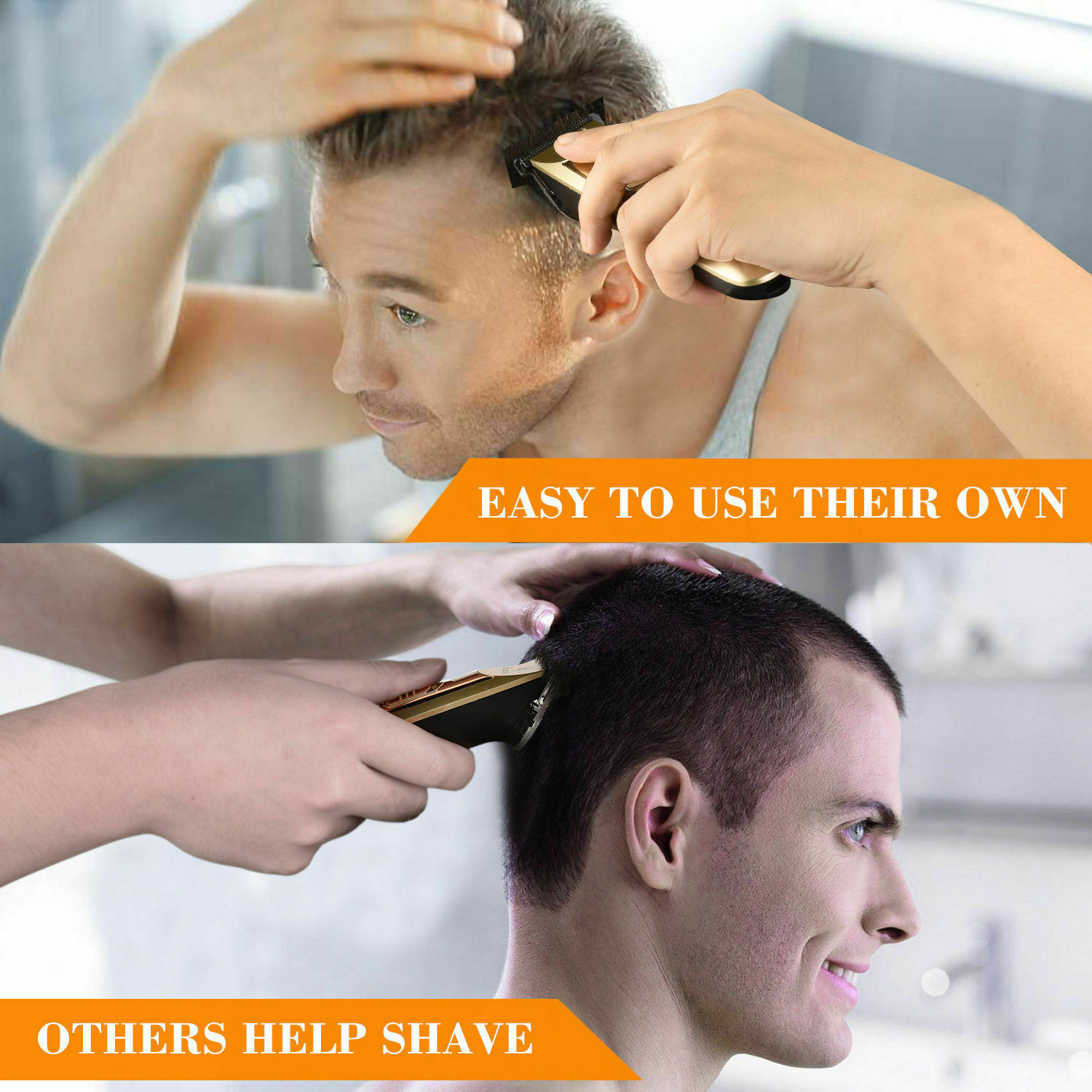 Rechargeable Electric Men Hair Clipper Shaver Trimmer Razor haircut Grooming Kit