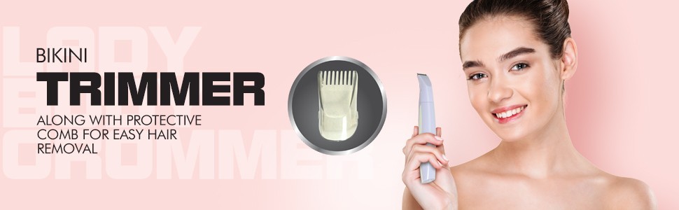 Havells 4-In-1 Lady Body Groomer Bikini & Eyebrow Trimmer With Protective Combs