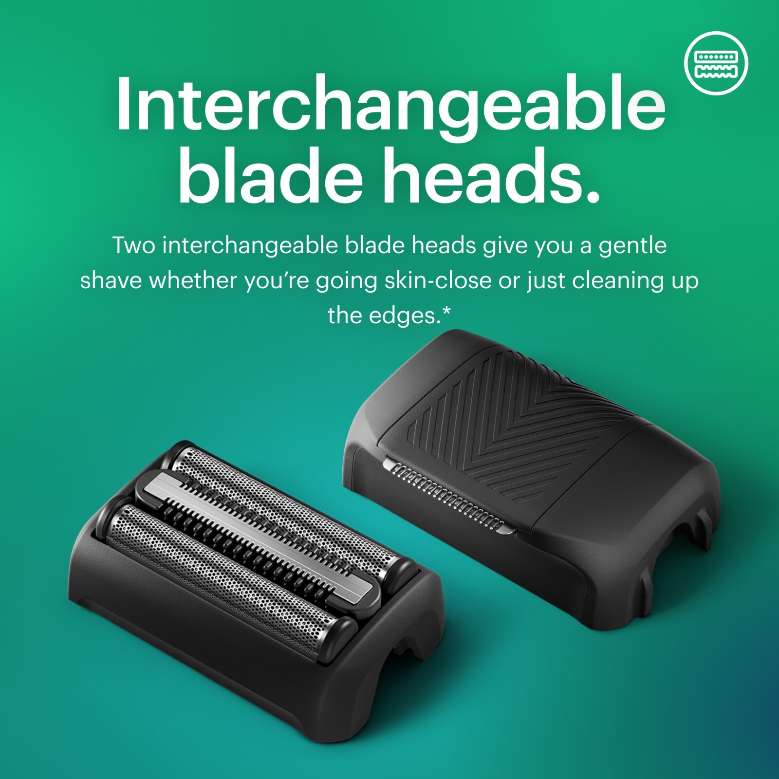 MANSCAPED® The Chairman™ PLUS Men’s Foil Face Shaver -Two Interchangeable Blades