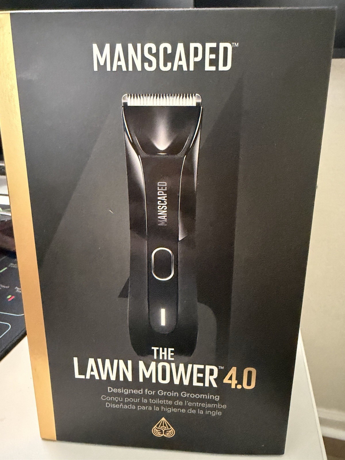 Manscaped Lawn Mower 4.0 Body/Groin Trimmer Black Waterproof Cordless LED