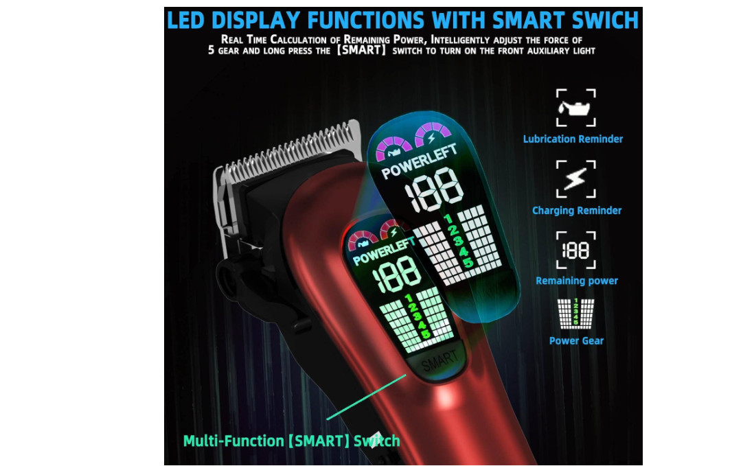 TCMKY Hair Clippers for Men Barber Clippers Rechargeable Hair Trimmer Kit | Prof