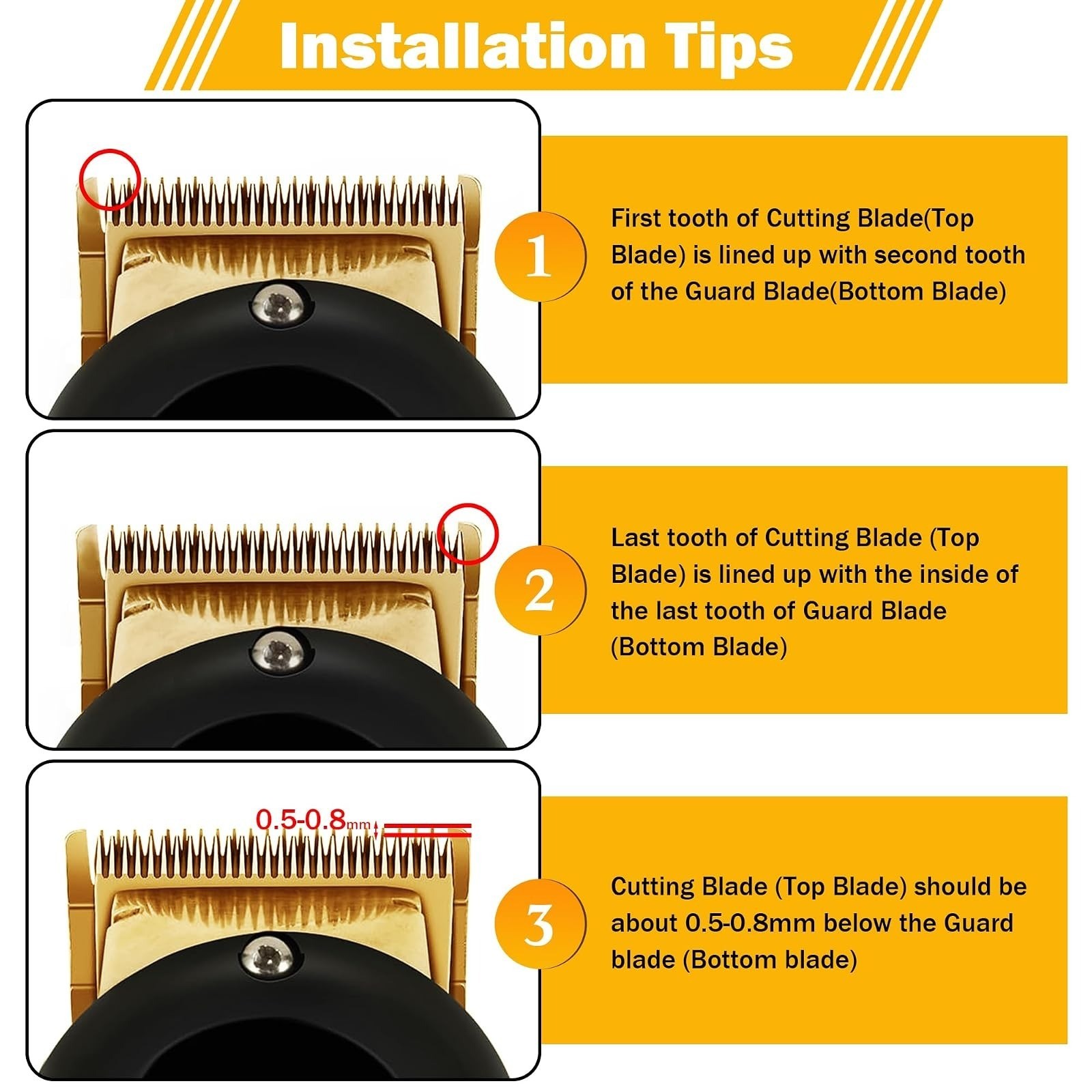Wahl Clipper Replacement Blades 2 Holes | Compatible with Wahl Models