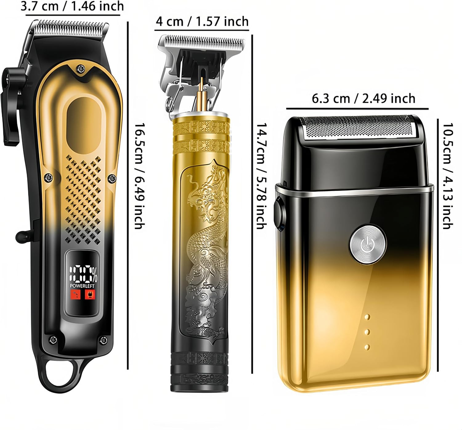 3-in-1 Hair Clipper for Men, Beard Trimmer & Foil Shaver