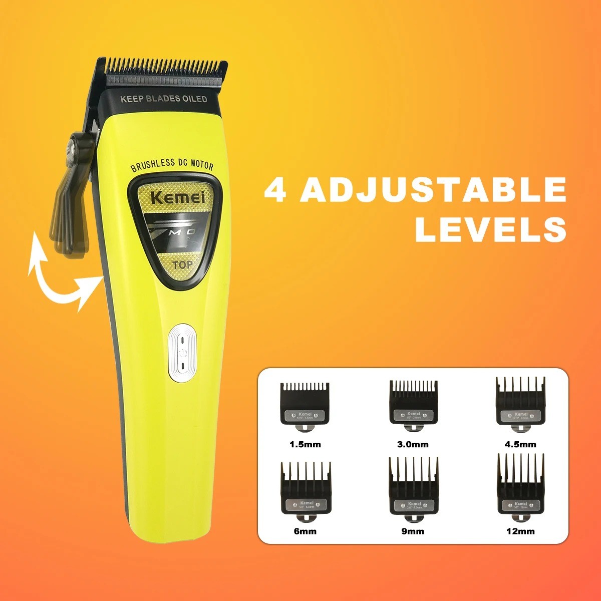 Professional Hair Clippers Brushless DLC Adjustable Hair Trimmer