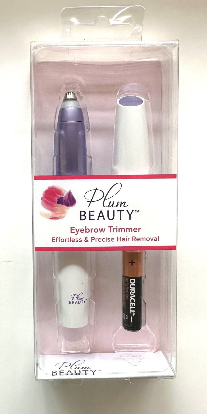 Clio Plum Beauty Painless Personal Eyebrow Trimmer Hair Removal New