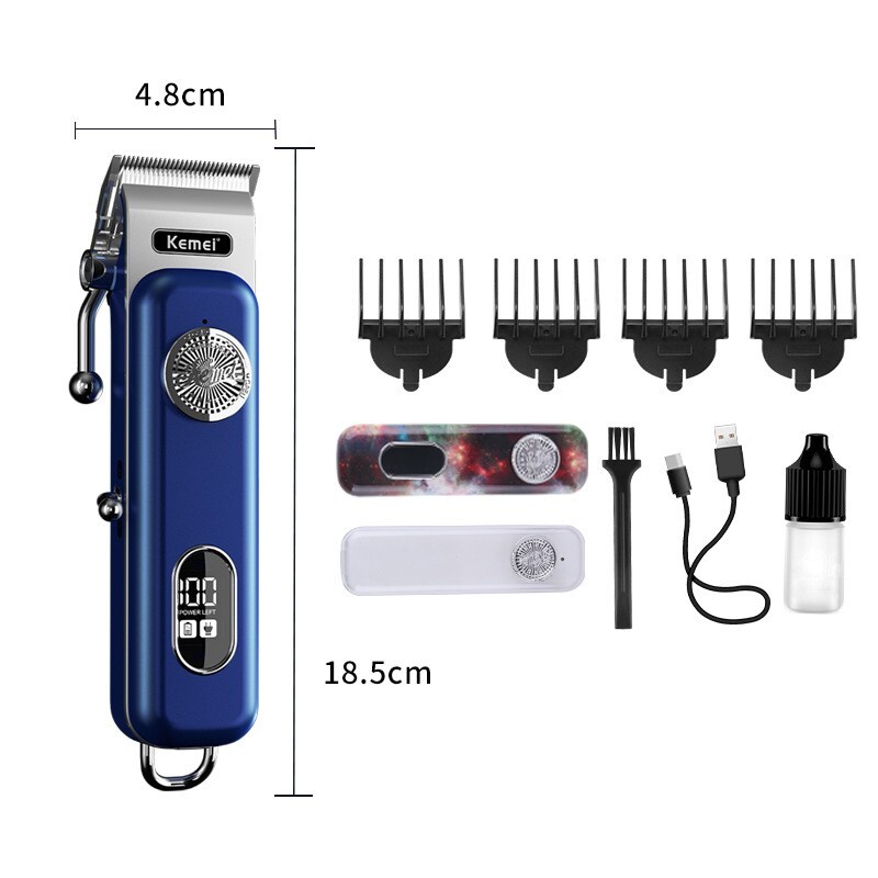 KEMEI Professional Hair Clipper Trimmer Barber LCD Cutting Sets Rechargeable AU