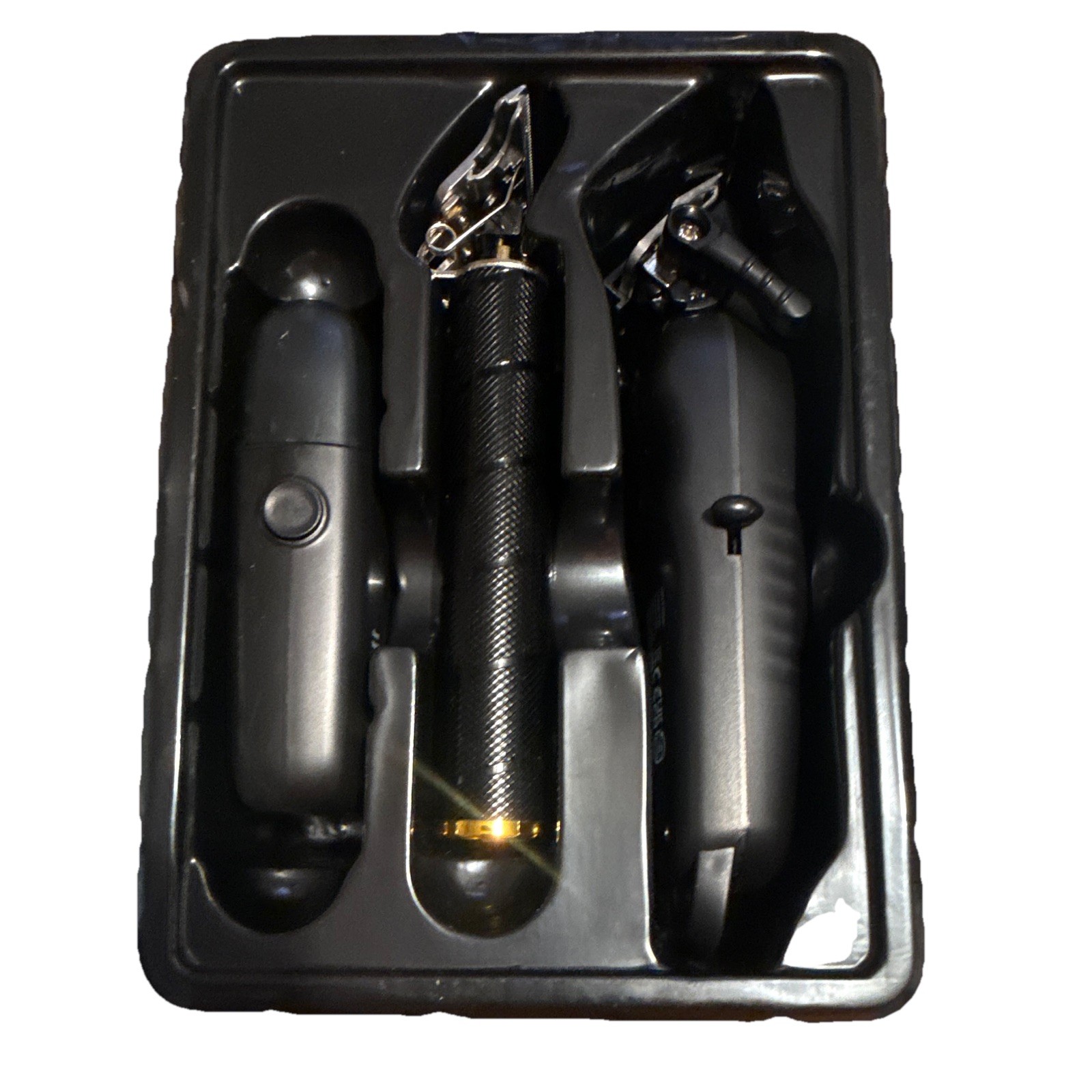 NurLux Rechargeable Cordless Haircutting Kit Head/Beard Black Guards #1-5