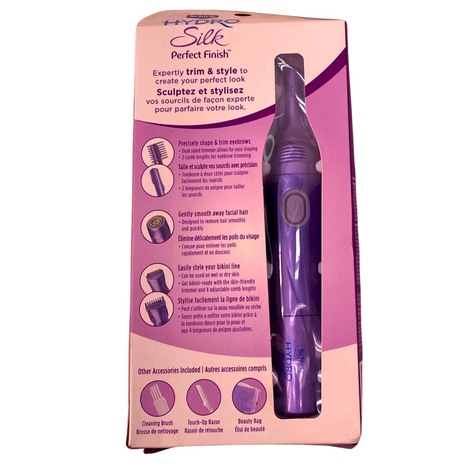 Schick Hydro Silk Perfect Finish 8-in-1 Grooming Kit for Women (8 Pack) New