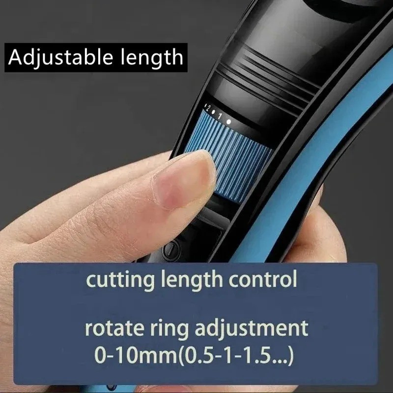 Kemei 632 0.5-10mm Adjustable Beard Hair Trimmer for Men Rechargeable Mustache