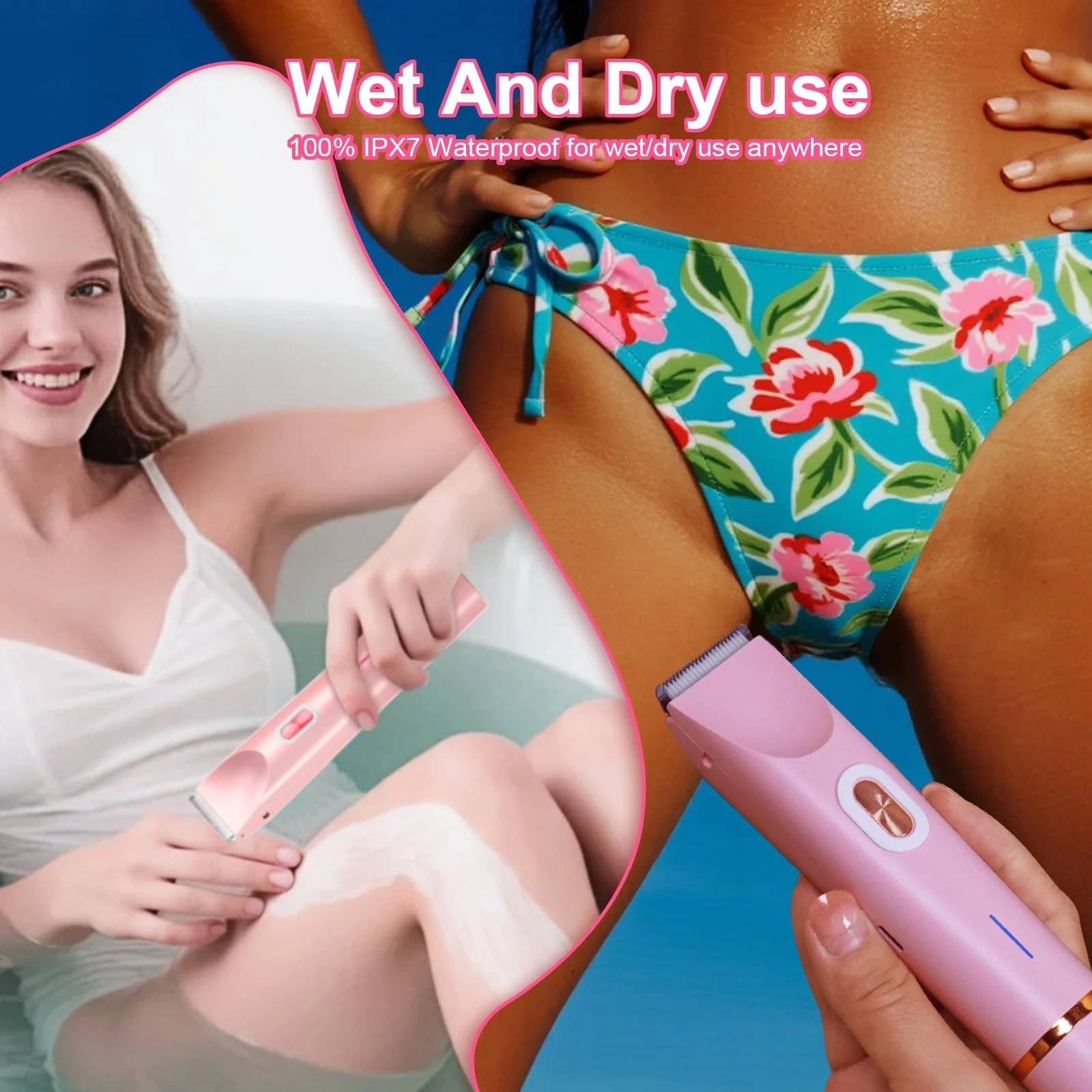 Women Bikini Shaver, 2 in 1 Dual Head Bikini Trimmer & Body Shave… Fast Ship