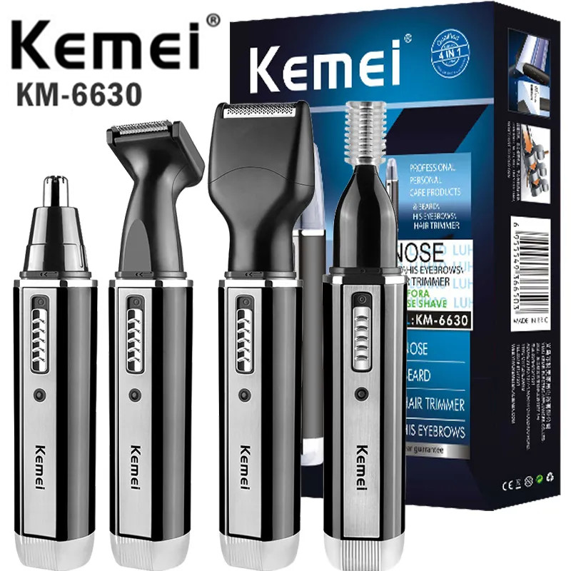4IN1 Rechargeable Beard Trimmer Nose Eyebrow Hair Clippers Shaver Set Men Shaver