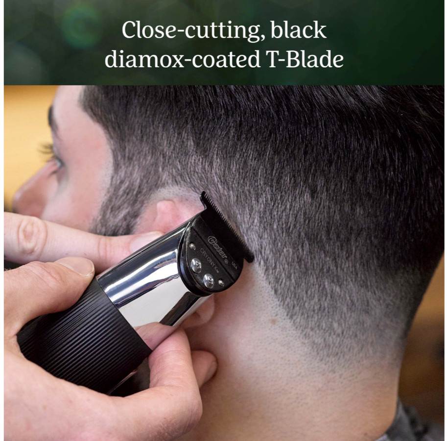 Oster Cordless T Finisher 76059-810 Trimmer – Black with Blade Oil 4 oz