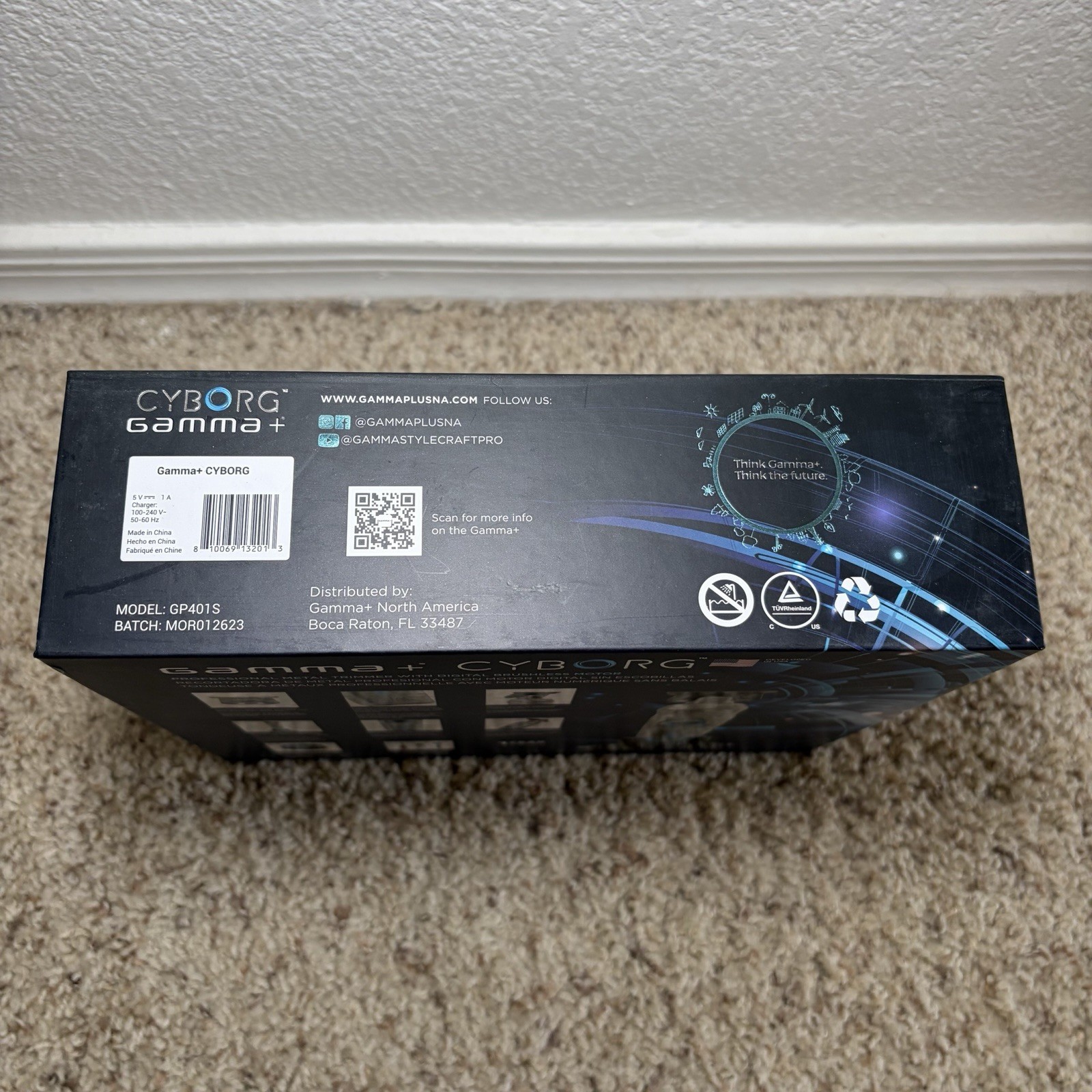 Gamma+ Cyborg Professional Metal Clipper With Digital Brushless Motor GP401S NIB