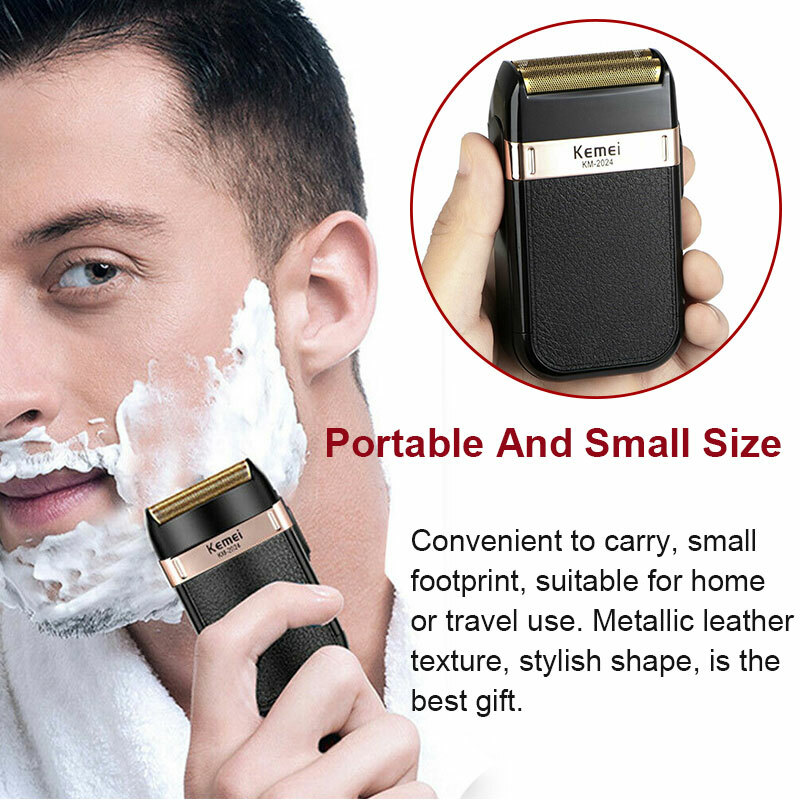 USB Electric Mini Shaver Razor Beard Barber Hair Clipper Trimmer Machine kemei