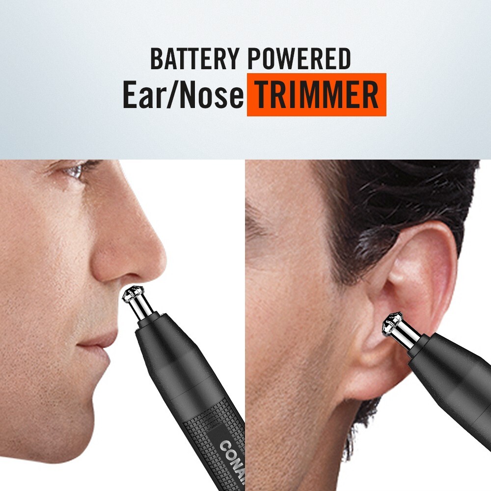 Ear and Nose Hair Trimmer for Men, Cordless Battery-Powered Trimmer