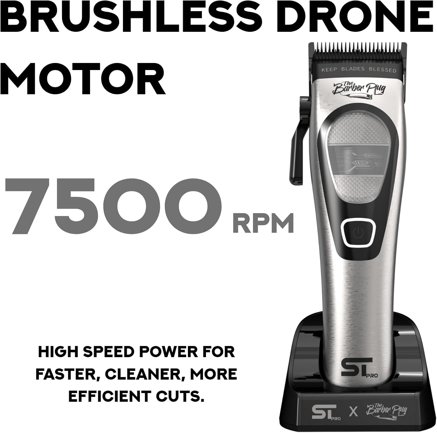 Supreme Trimmer TORQ Clipper with Low Noise, Brushless Drone Motor | STC781