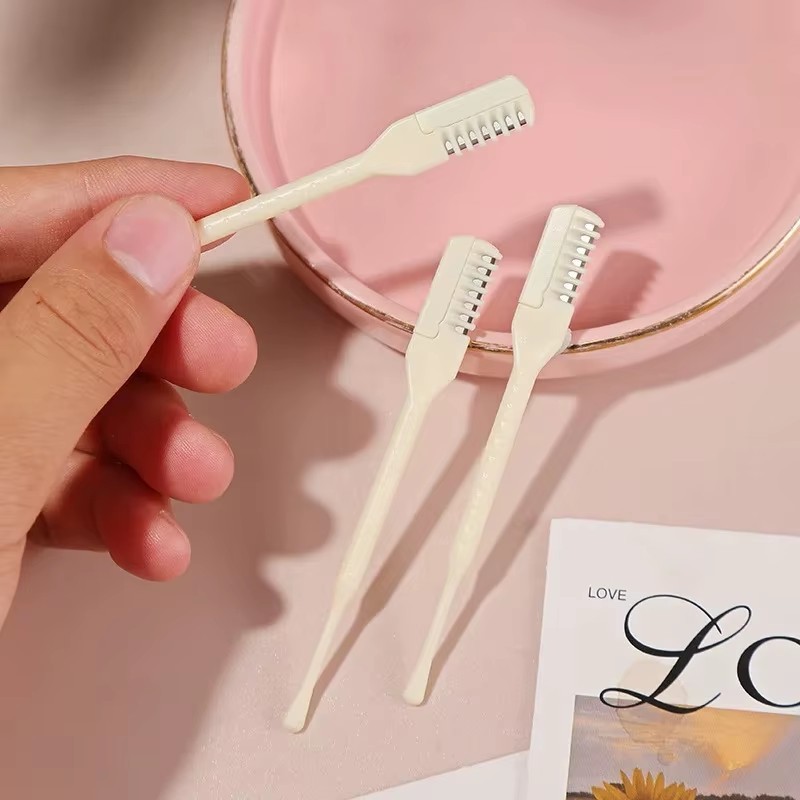 10-Pack Manual Nose Hair Trimmer 360° Rotating Nasal Hair Cutter with Ear Pick.