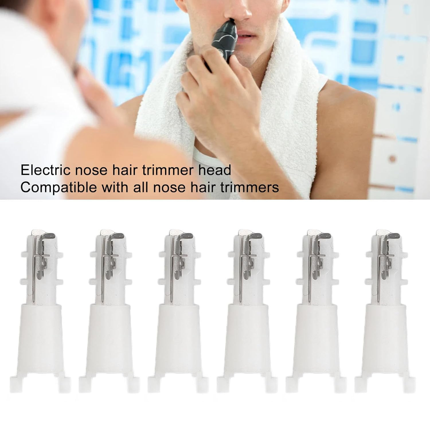 20Pcs Nose Hair Trimmer Head Accurate Shaving Universal Replacement Clipper Blad