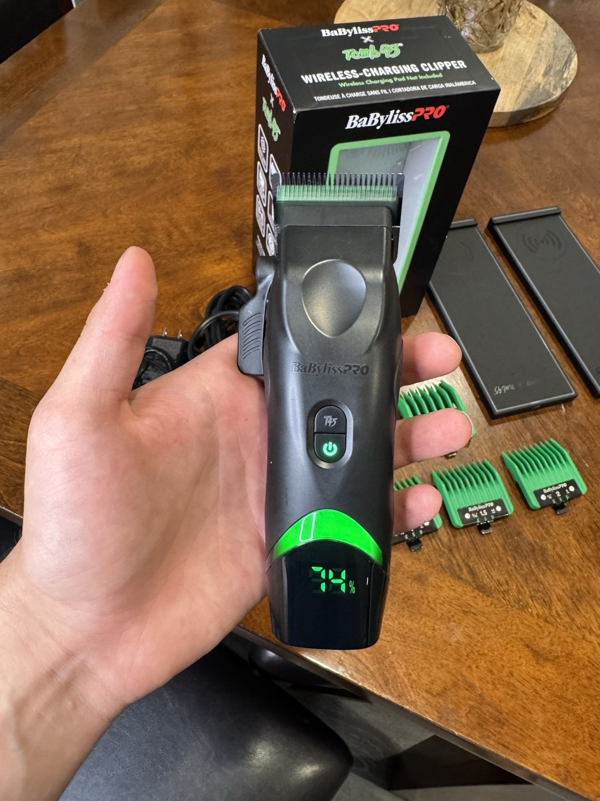 BaBylissPRO x Tomb45 Cordless Wireless Charging Clipper & trimmer set