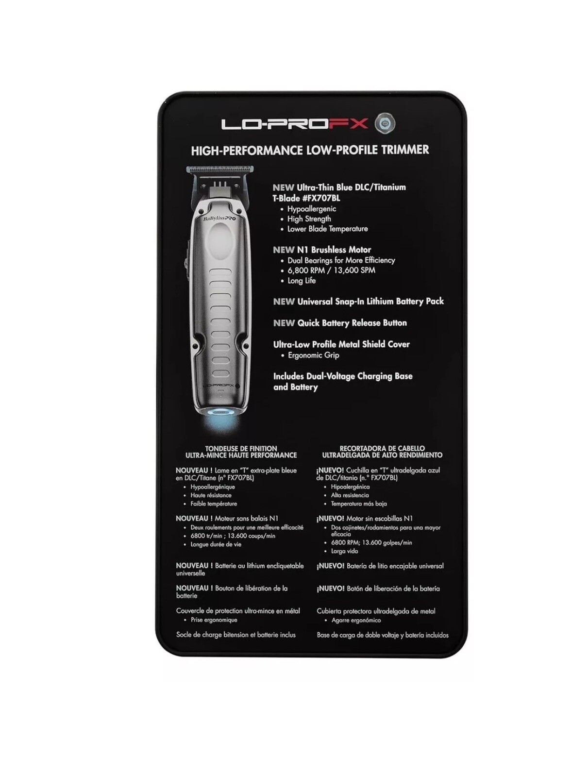 BaByliss PRO FX ONE LO PRO FX High Performance Clipper & Trimmer Set – NEW