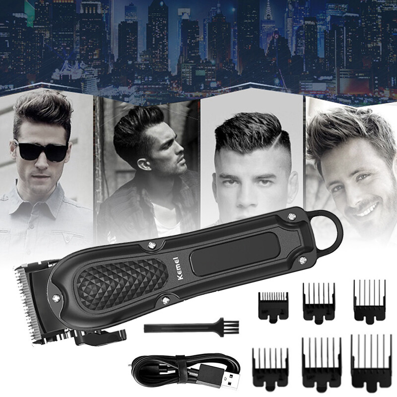 Kemei KM-1071 USB Rechargeable Hair Cutter and Beard Trimmer Cutting Machine